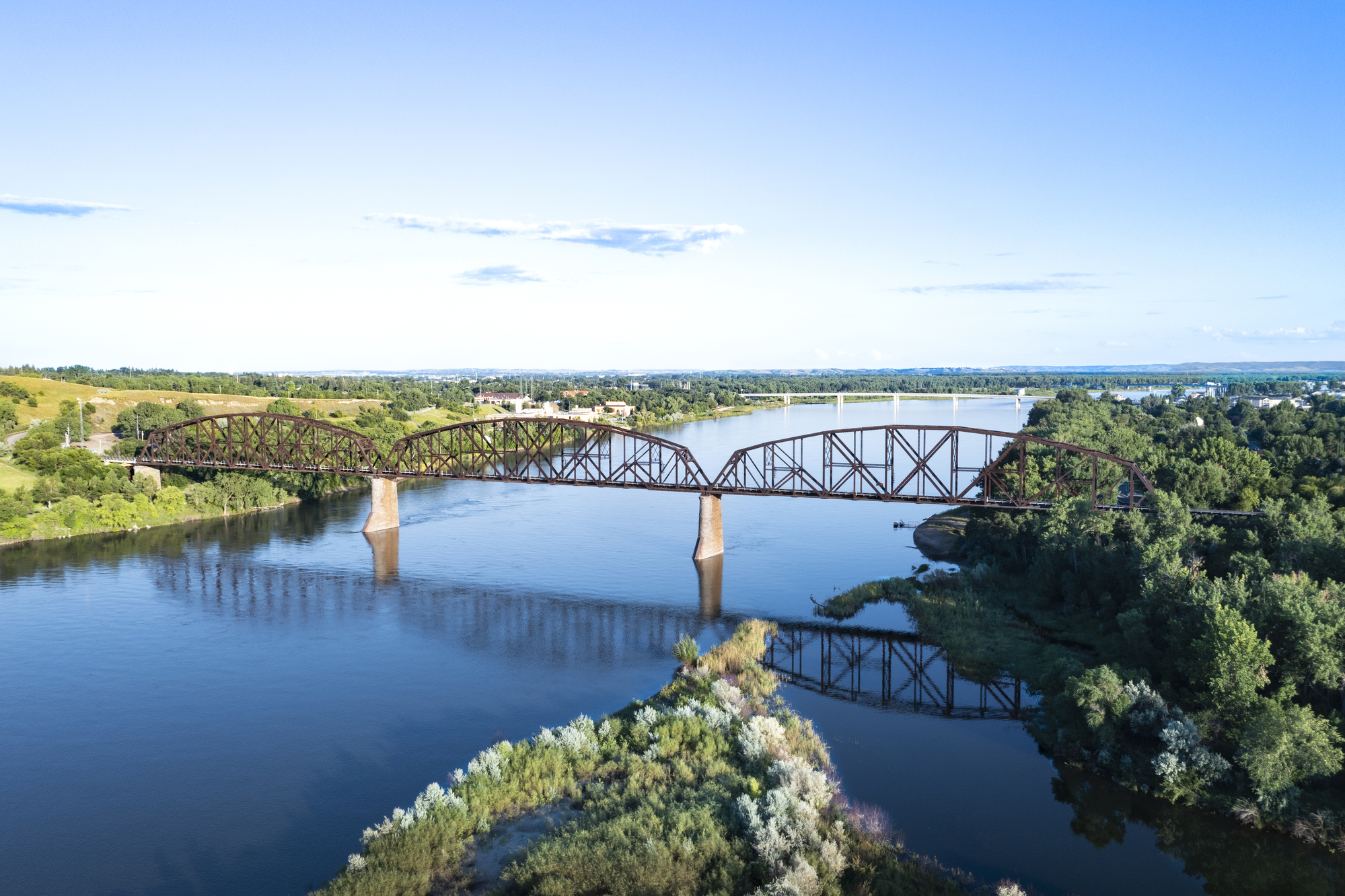 Missouri River Railroad Bridge - Department of Commerce Photo